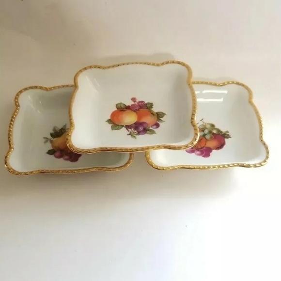 Schumann Bavaria square bowls multicolor fruit motifs - Picture 6 of 7